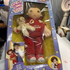 Vintage Little Shari Lewis Doll with Lamb Chop Finger Puppet 1994 New In Box